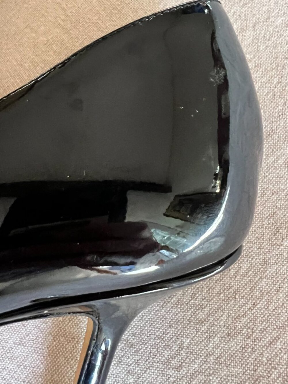 Jimmy Choo Black Patent Leather Pointed Toe Pumps Size 39 Made in Italy - Picture 6 of 9